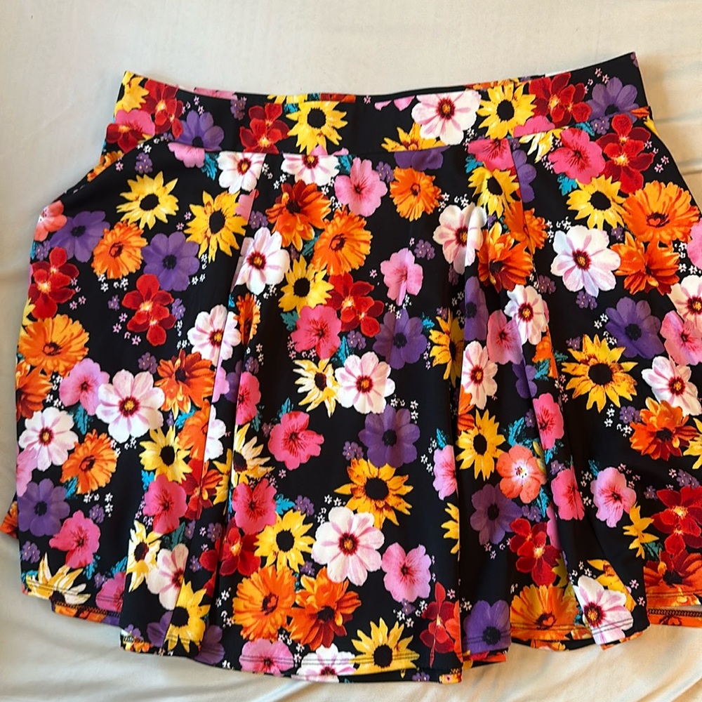 Torrid floral skater skirt